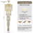 21 Lights Chandelier Crystal Dimmable Light Gold