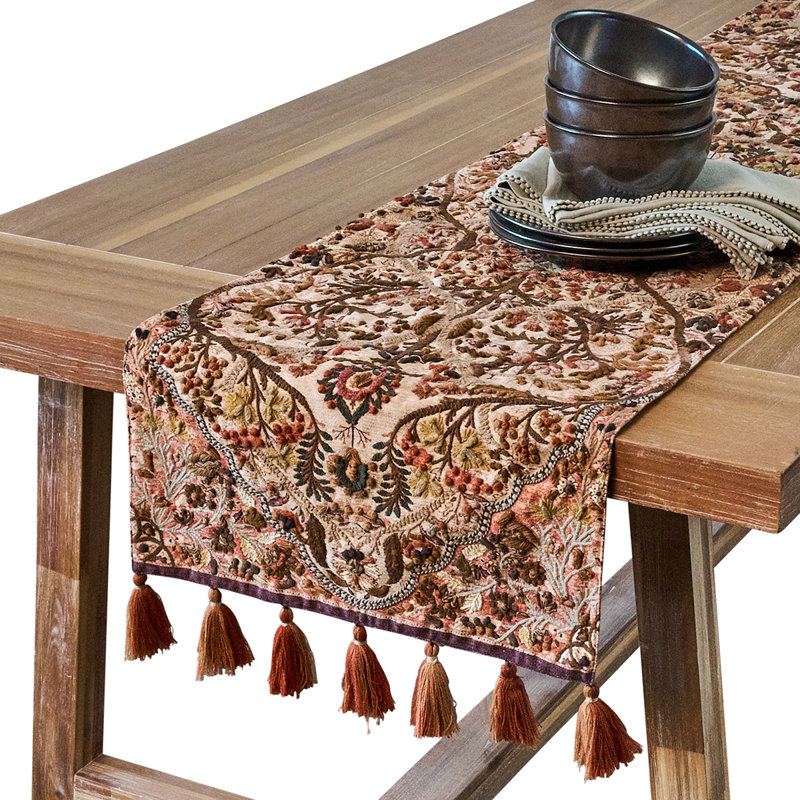 Puro Embroidered 18" X 90" Table Runner