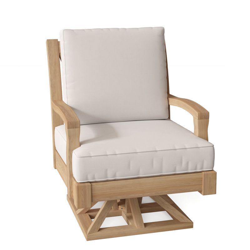 Somerset Teak Outdoor Rocker Chair, Sailcloth Salt