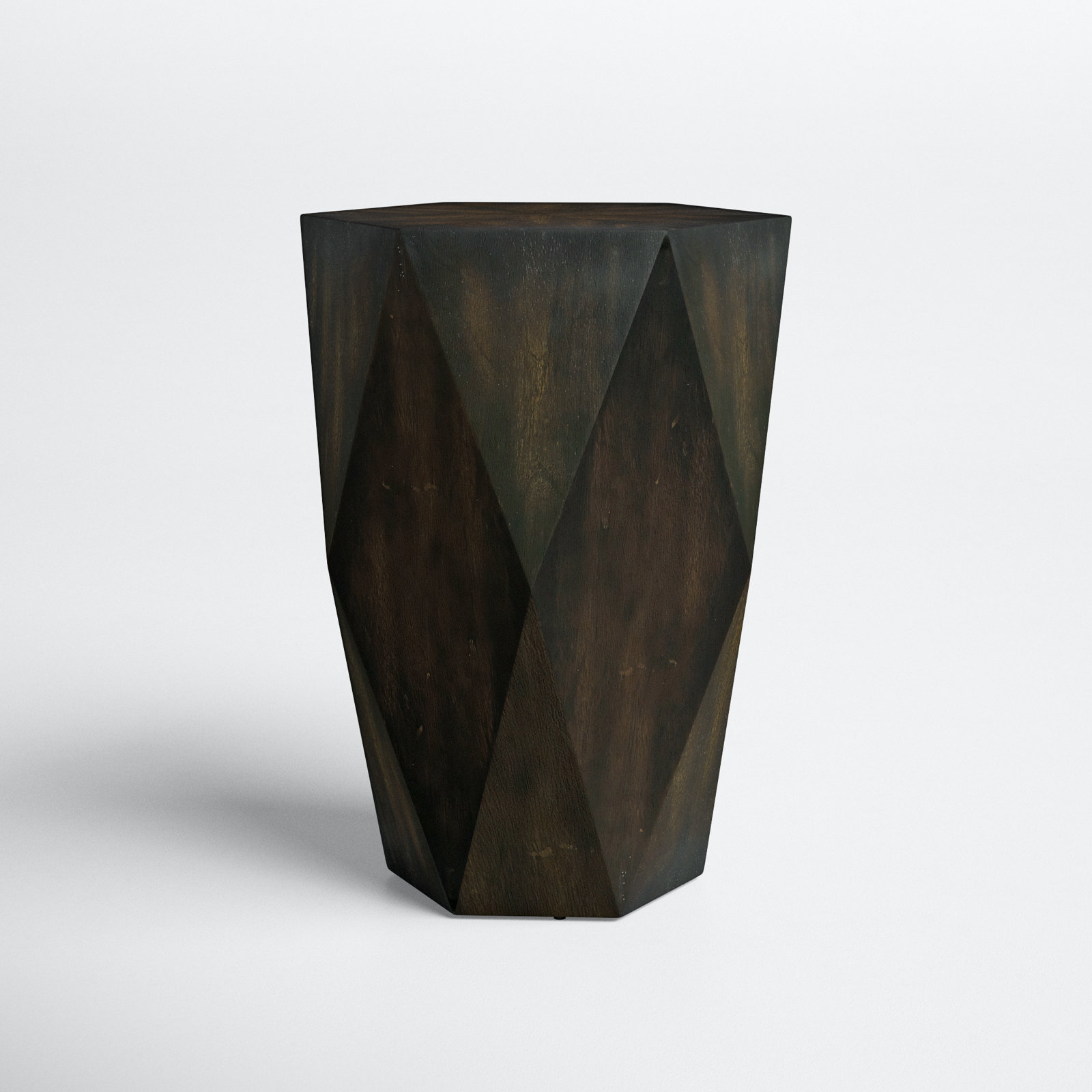 Brisbane End Table, Worn Black