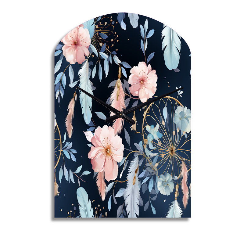 Horloge murale Ethereal Dreamcatchers Boho, Moyenne