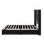 Structure de lit double capitonnée en velours pleine grandeur avec port USB et veilleuse, tête de lit haute 52 po avec décoration de rivet, lit plateforme à oreilles avec tablette de tête de lit-1744219002-1744218997