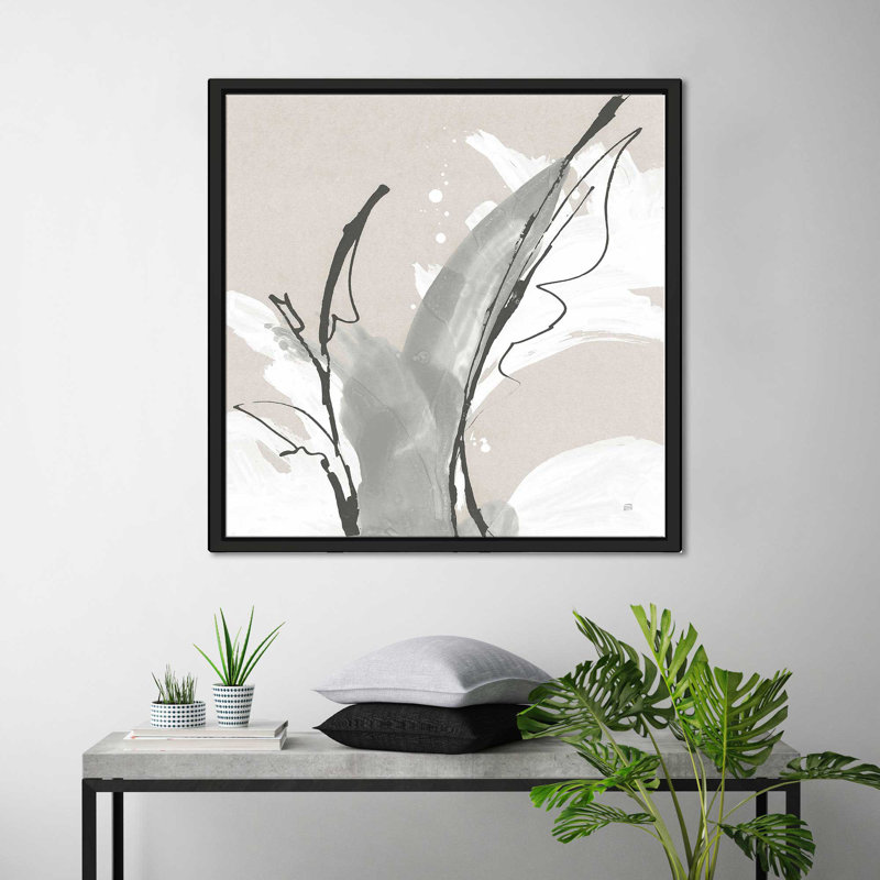 «Touch of Grey V» par Chris Paschke, Cadre flottant noir, H 21,5 po x l 21,5 po x P 2 po