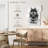 Brampt Wolf Sitting Black And White-108548414