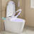Smart Toilet With Heated Seat, Bidet Function, Warm Air Dryer, Auto Flush, Led Display, Foot Sensor, Self-Cleaning Nozzle, Wireless Remote – Ideal For Home, Hotel, Office