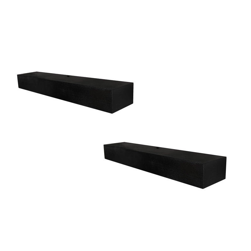 Rayne Poplar Floating Shelves, 4" H x 67" W x 6" D