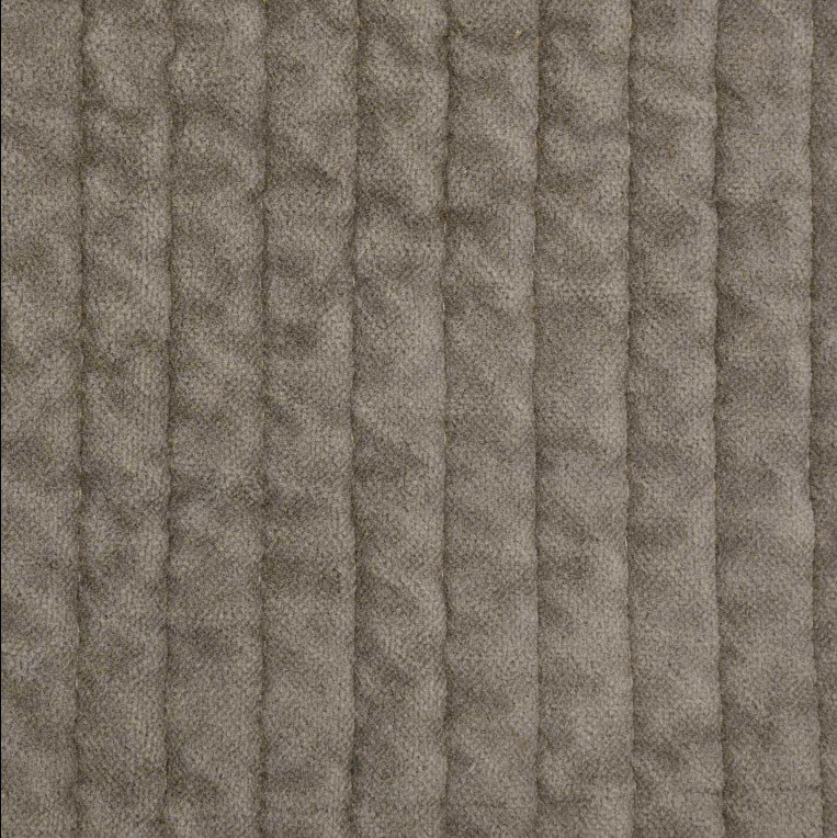 Oreiller de boudoir en velours de coton matelassé rustique 12 x 16 po Stone, Taupe