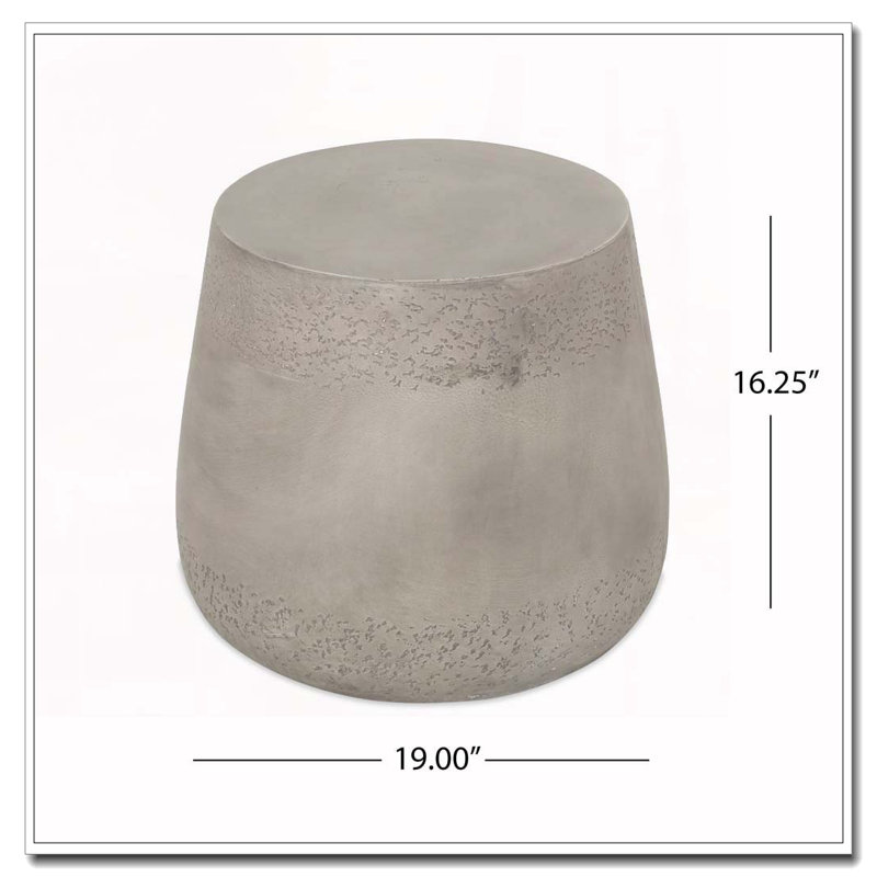 Table d'appoint d'extérieur en oxyde de magnésium