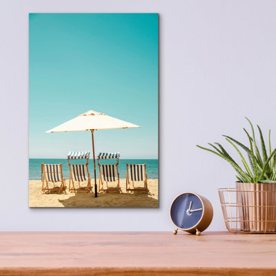 Art mural en verre épique «Best Spots By The Ocean» par Elena Chukhlebova, 12 po x 16 po