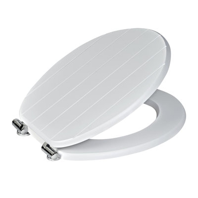 Bellfield Toilet Seat White/Chrome