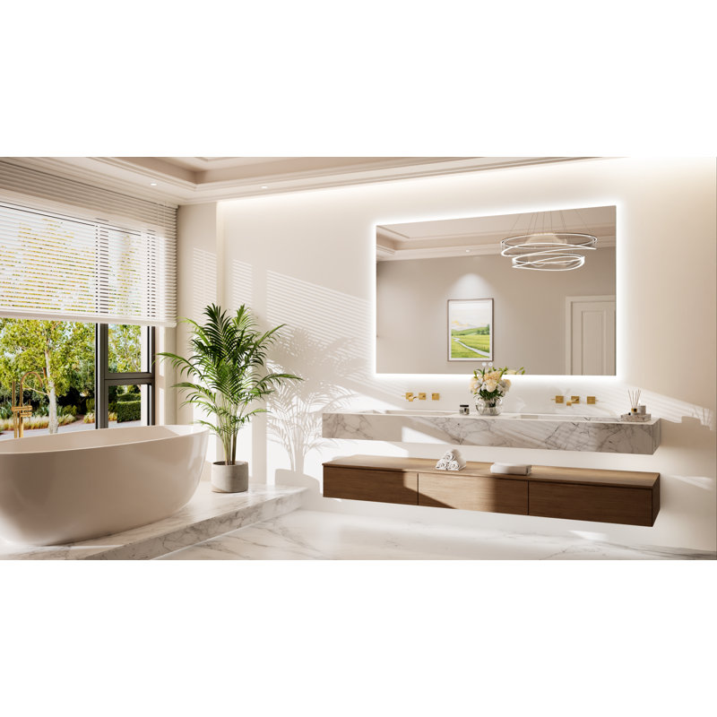 Armadale Backlit LED Anti-Fog Bathroom Mirror, 36" x 55"