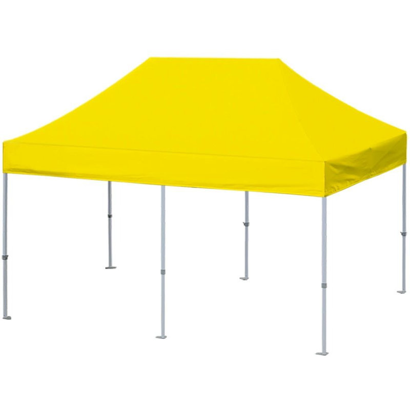 Amaziyah 96 Ft. W x 96 Ft. D Steel Pop-Up Canopy, Yellow, 10ft x 20ft