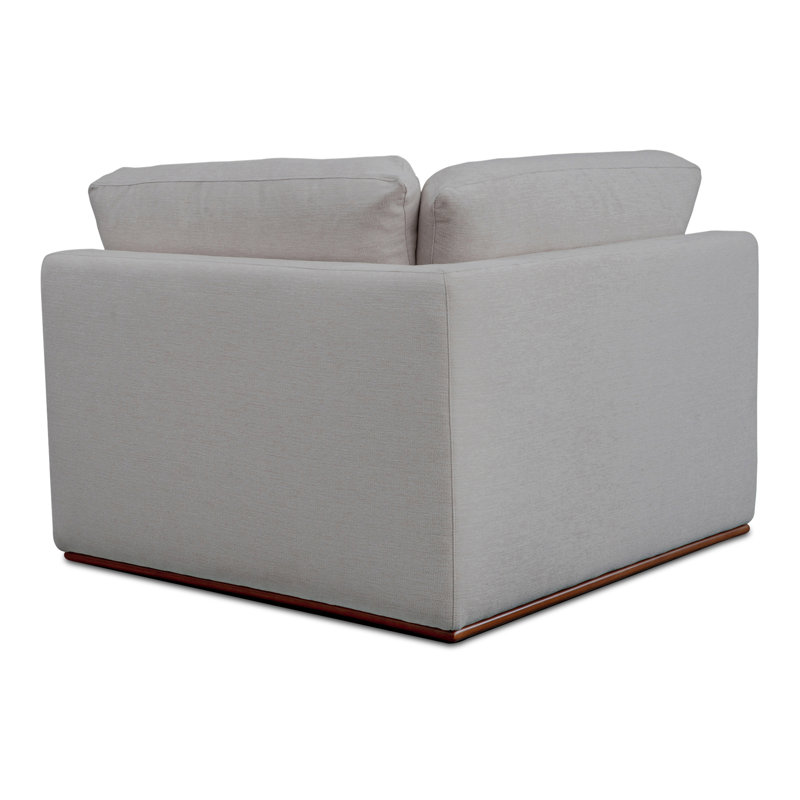 Rue Corner Chair, Flecked Gray