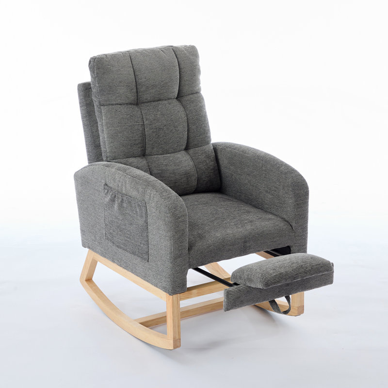 Chaise berçante Modern, Gris foncé
