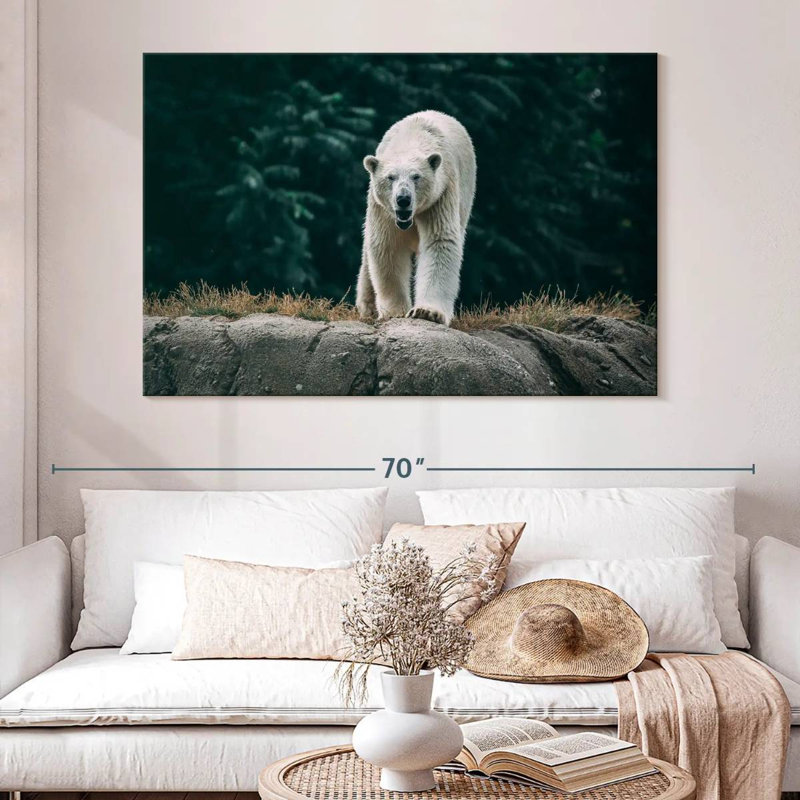 Brampt Angry Polar Bear, 34" H x 51" W