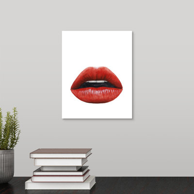 « baiser i », reproduction d’impression encadrée