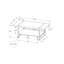 Table basse, table d'appoint rectangulaire, table centrale-597833126