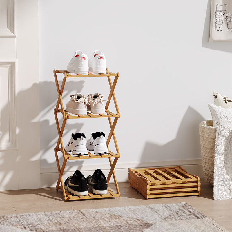 4 Pair Shoe Rack