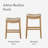 Maven Lane Adrien Backless Saddle Stool with Faux Leather Upholstery-125402568-125402571