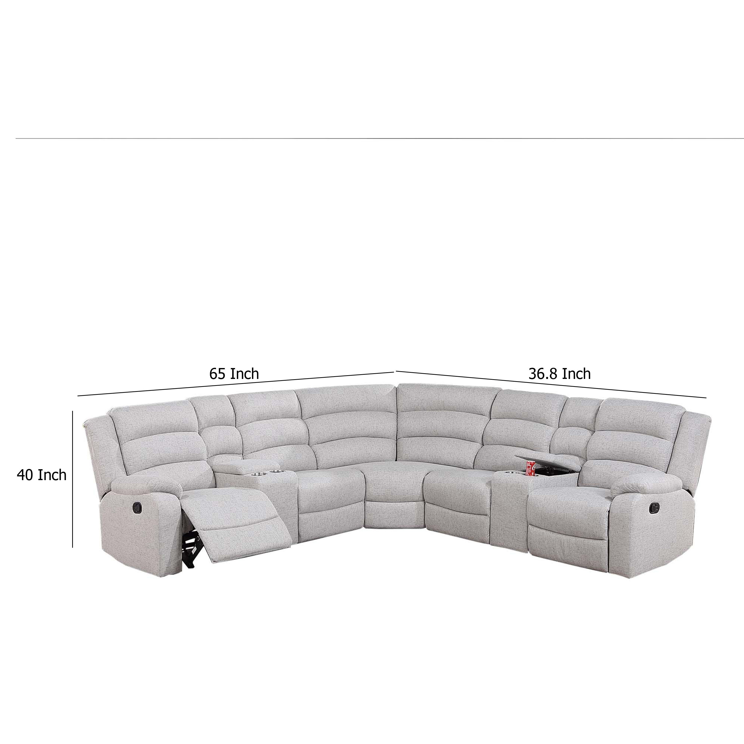 Rexy Manual Double Reclining Sofa | Textured Dark Gray Corduroy 95