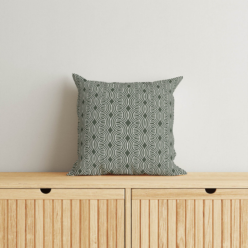 Coussin Child, Chimichurri / vert, H 18 po x l 18 po