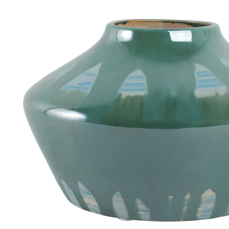 Handmade Stoneware Table Vase, 7" H x 11" W x 11" D