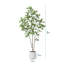 Adcock Artificial Maple Tree with Round White Planter, Pre Potted Faux Maple Tree for Home Decor-1536425910