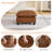 31.5" Wide Faux Leather Rectangle Ottoman For Modular Sectional Sofa -2093541089
