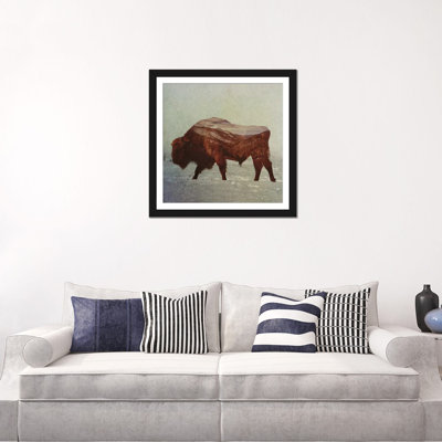 « bison ii », impression sur toile tendue