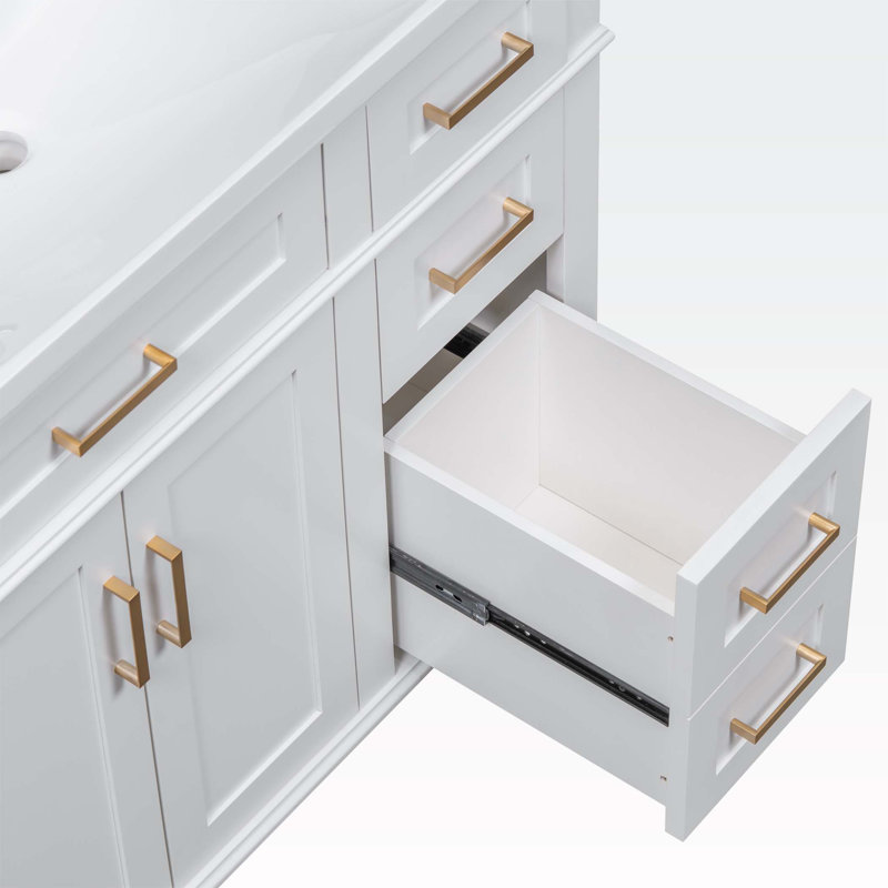 Armoire de salle de bain Fione, Blanc