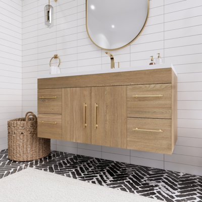 Spring Single Bathroom Vanity with Acrylic Top