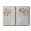 Fashion Floral Silhouette I - Ensemble de 2 peintures sur toiles-1739428861-1739428860