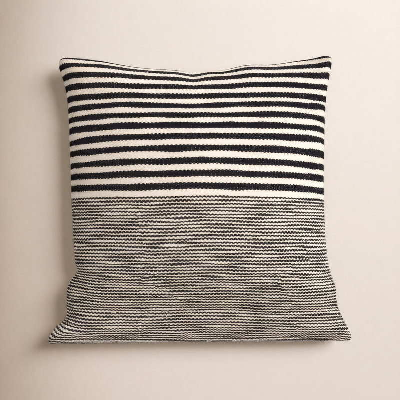 Coussin 100% coton Rhoda, H 18 po x l 18 po, Pas de bourre