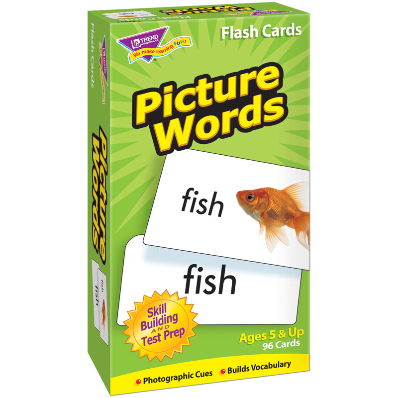 Cartes flash picture words