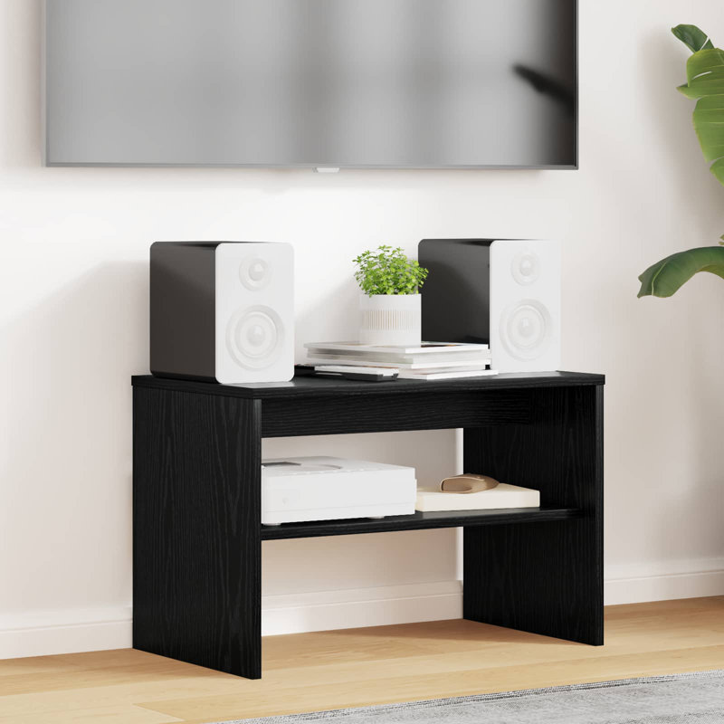 Unfinished TV Stand, 40cm H x 60cm L x 35cm W, Black Oak