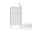 Meuble-lavabo simple en bois massif 36 po avec comptoir en céramique, 2 prises de courant, 1 port USB et 1 port Tybe C-471330106