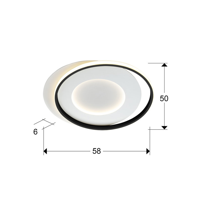LIMBOS LED Flush Mount, Black