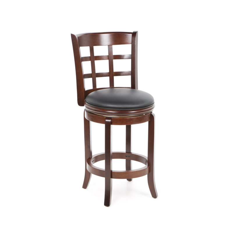 Tabouret de bar et de comptoir Farmington, Noir, Noir, Tabouret de comptoir (assise de 24 po de hauteur)