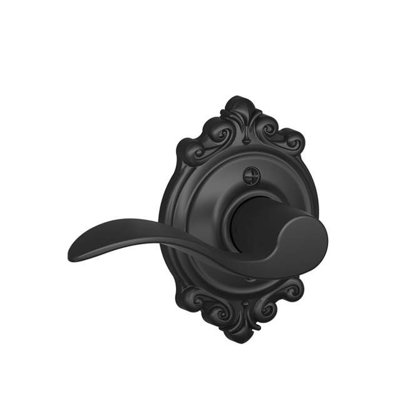 Accent Lever with Brookshire Trim Non-Turning Lock