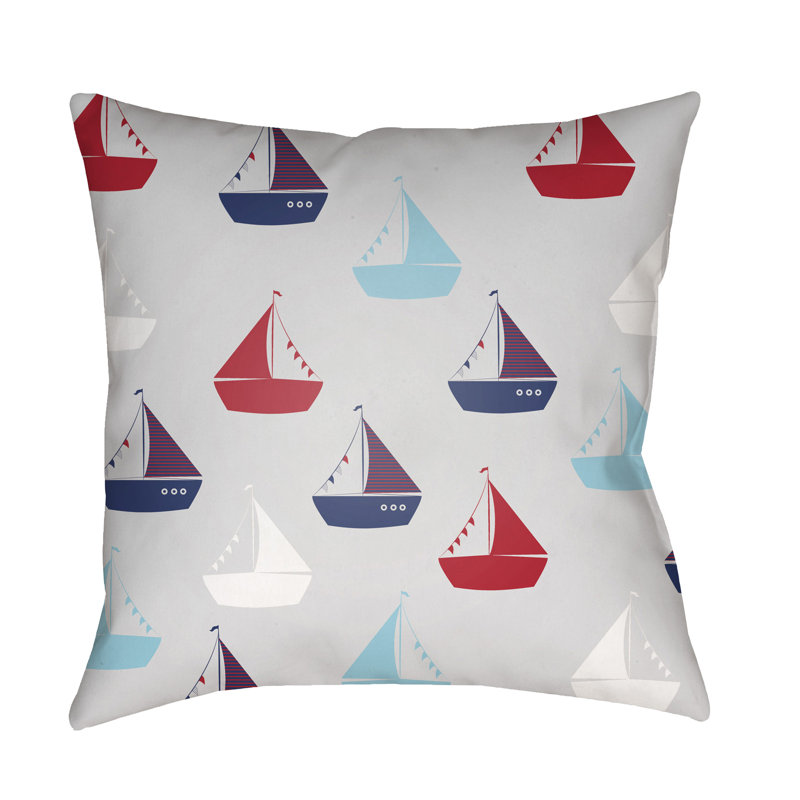 Coussin décoratif intérieur / extérieur pour bateau, H 20 po x l 20 po x P 3,5 po, Blanc