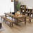 Brown Rectangular Solid Wood Dining Table-1970009073