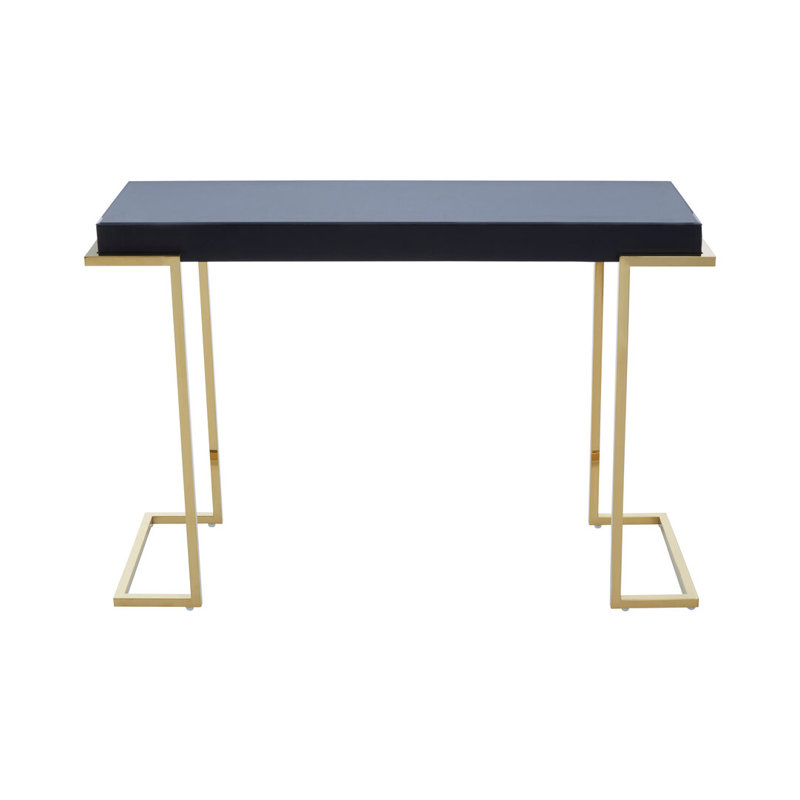 116cm Glass Top Console Table