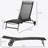 Outsunny Chaise Lounge Outdoor, 2 Piece Set With Wheels And 5 Adjustable Positions For Patio, Beach, Yard, Pool, Black
