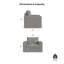 Fauteuil modulaire en polyester à accoudoirs larges de 49 po Flex-124389742-100682589