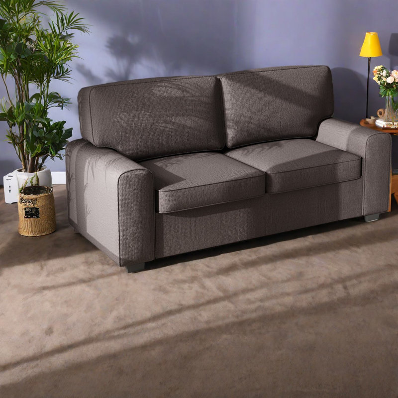 Modern Gray Sofas, Durable Chenille Fabric, Compact Design For Home Use