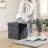 Square Upholstered 15" Inch Storage Ottoman - Set of 2-1894706970
