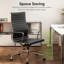 Chaise de bureau en cuir véritable avec structure et base en aluminium, chaise de salle de conférence pivotante-843969344