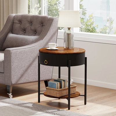 Woodville Side Table with Storage