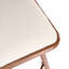 Tabouret de bar d'intérieur rembourré pivotant avec structure en métal, finition noyer et revêtement beige, ensemble de 2