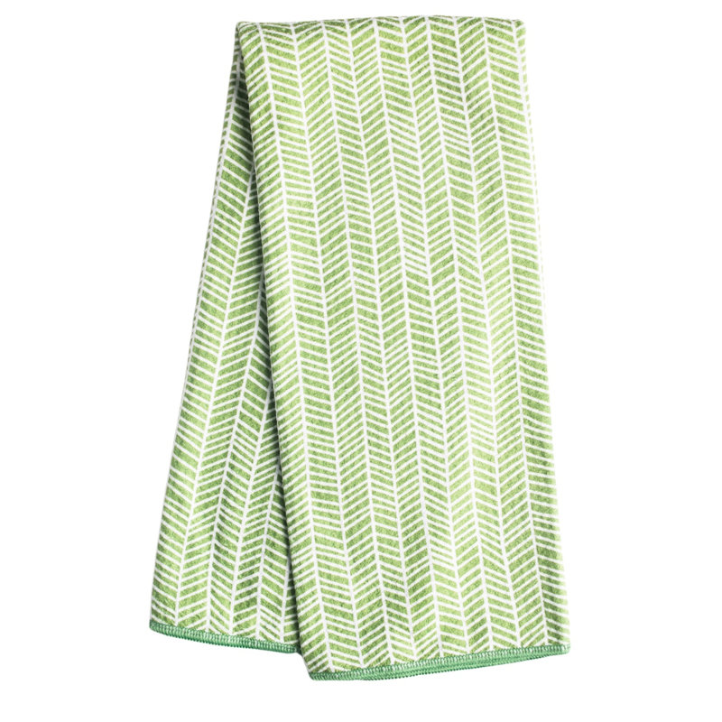 Jacquard Dish Cloth Kitchen Towel, Greenery